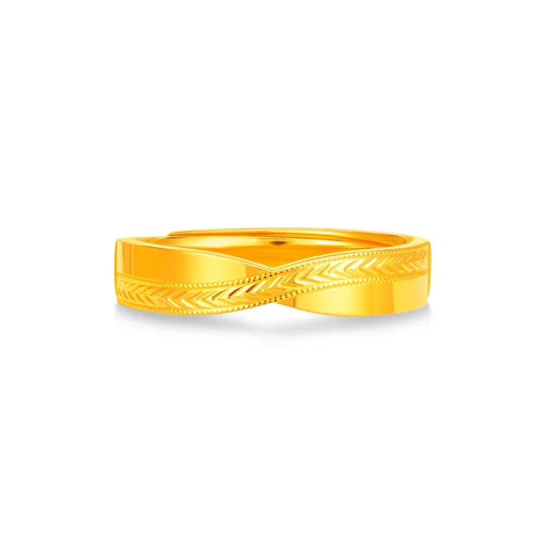 Infinity Embrace 999 Gold Women’s Wedding Band