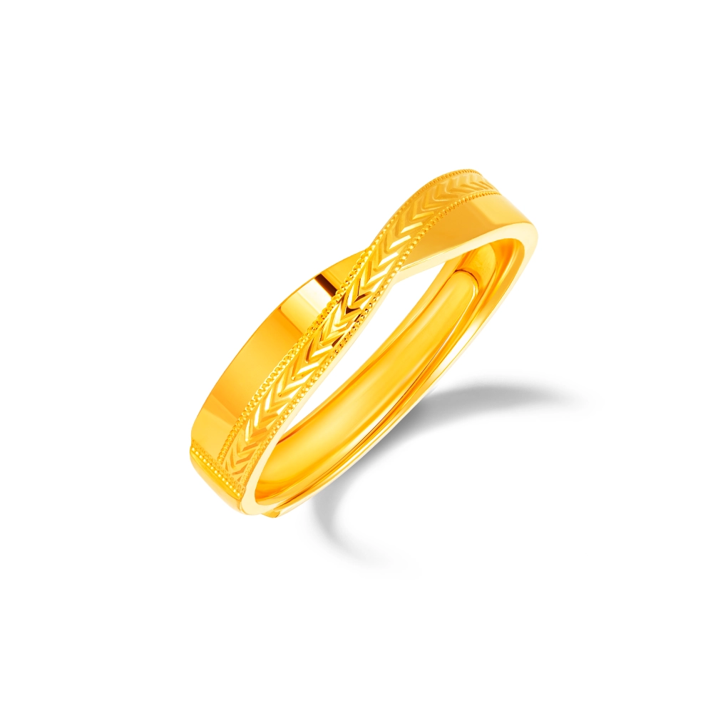 Infinity Embrace 999 Gold Women’s Wedding Band