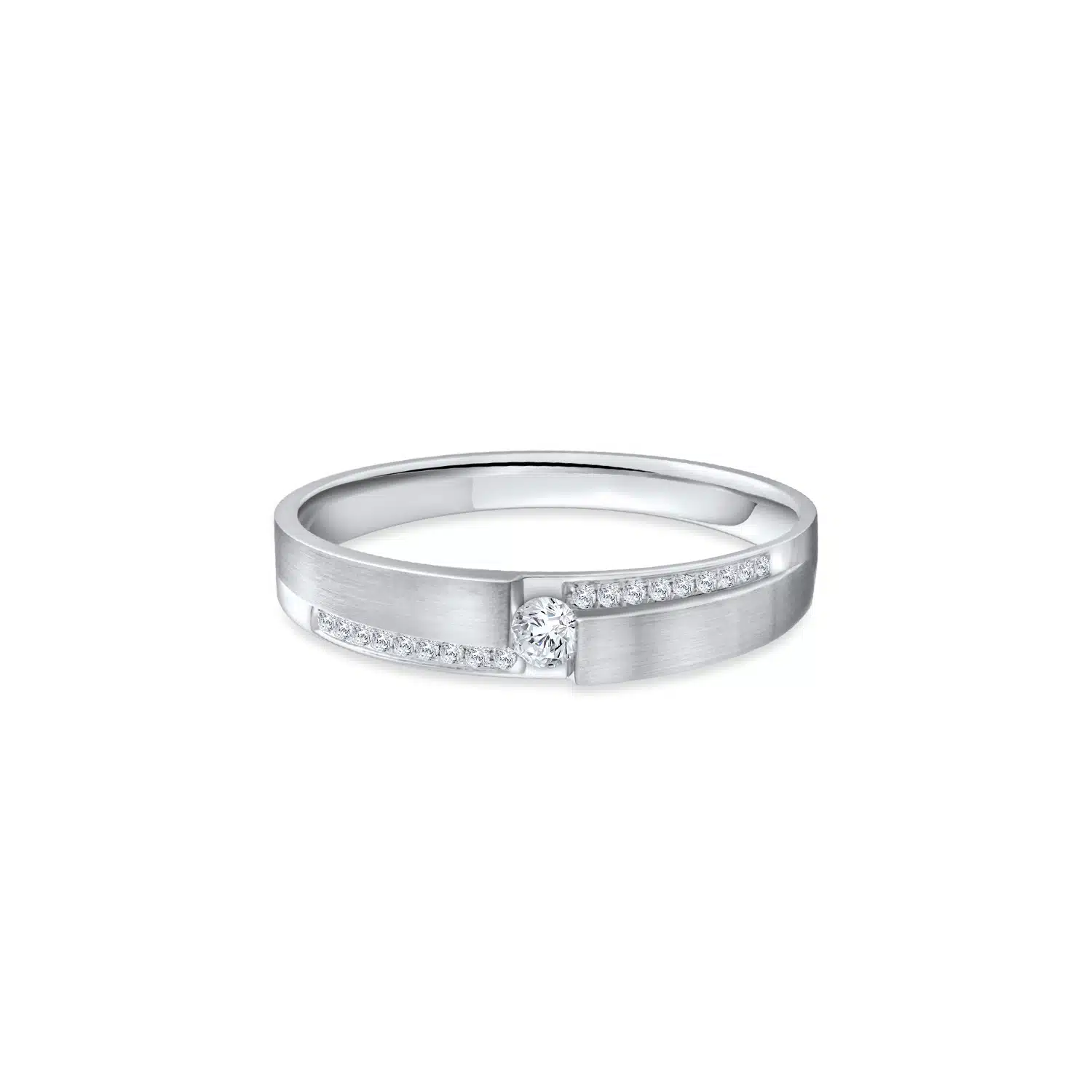TRUE LOVE LINK to celebrate a lifetime love 18k WHITE GOLD WEDDING BAND