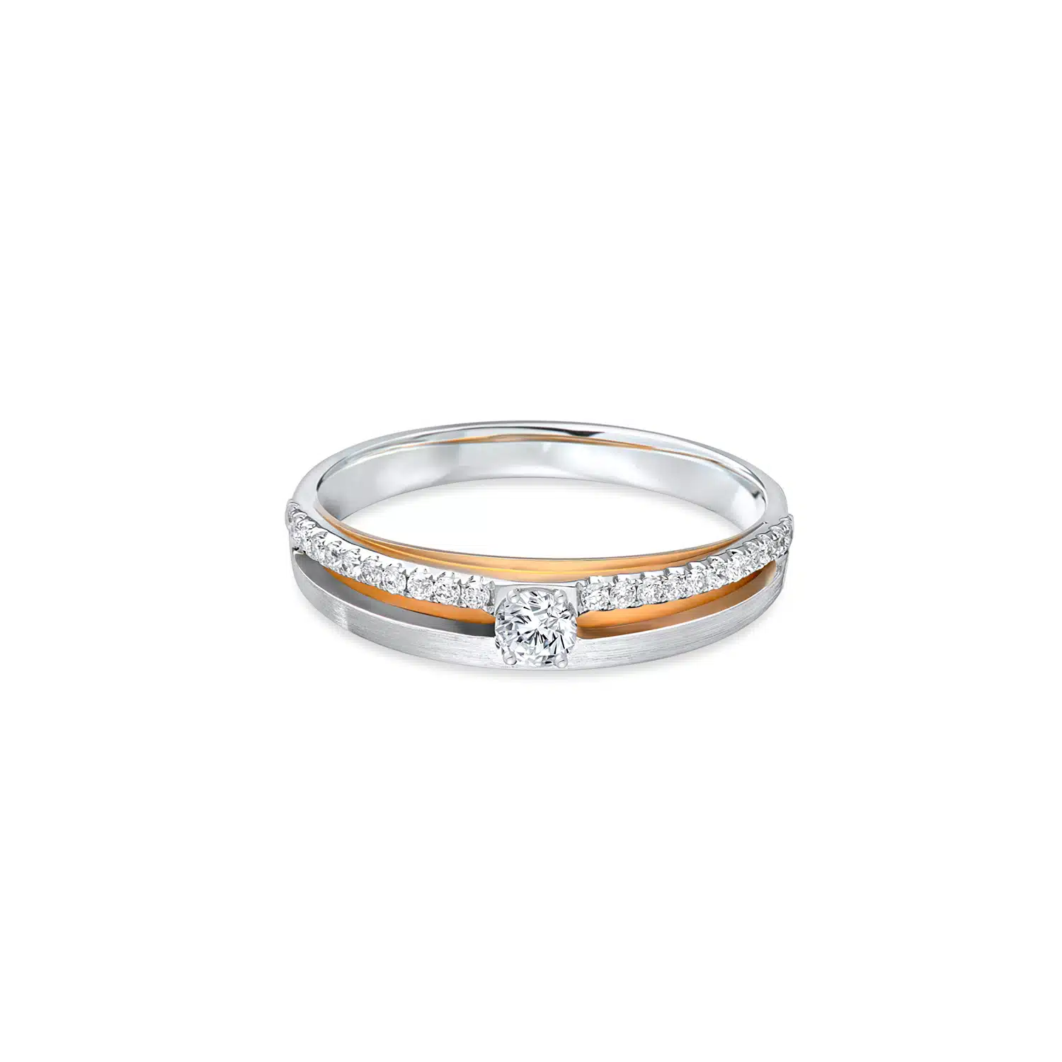 TRUE LOVE ONE AND ONLY perfect for your one and only 18k WHITE GOLD WEDDING BAND