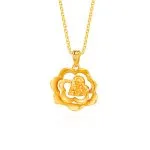 SK 916 LOVE ROSE GOLD PENDANT & NECKLACES FOR WOMEN