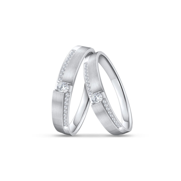 TRUE LOVE LINK to celebrate a lifetime love WHITE GOLD COUPLE RING WEDDING RINGS MALAYSIA