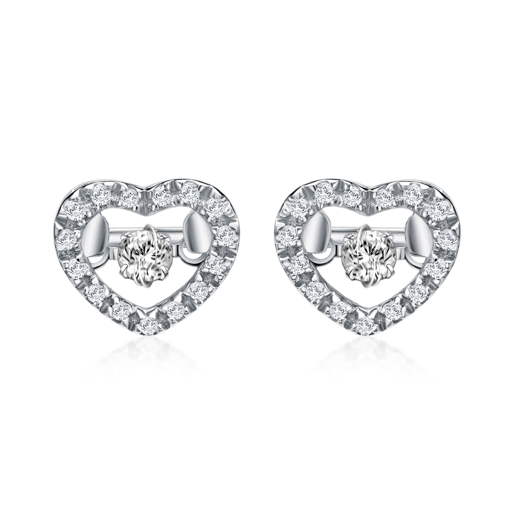 Wonder Heart Dancing Star Diamond Earrings | SK Jewellery