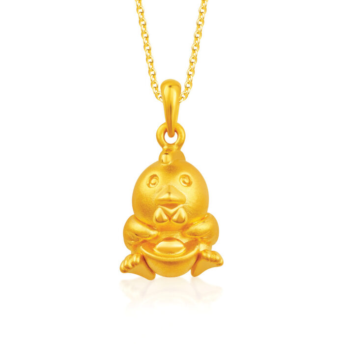 SK Jewellery The Dancing Riches 999 pure Gold Pendant