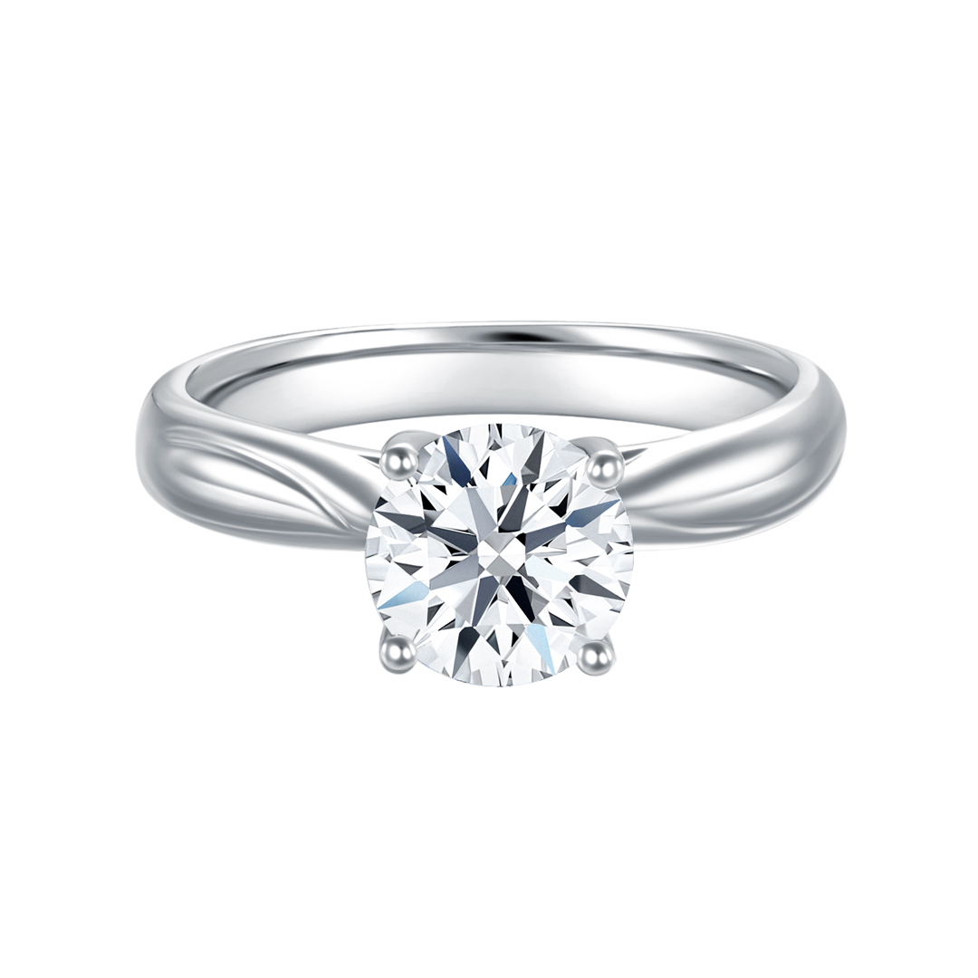 cincin tunang perempuan dengan batu berlian. Star Carat Classic Love Diamond Ring