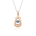 SK Jewellery 14K White & Rose Gold K-Gold Pendant & necklace in 14k white gold and rose gold.