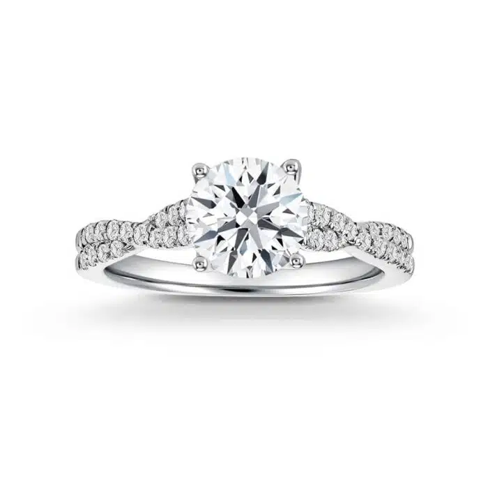 SK CINCIN BERLIAN STAR CARAT GLAMOUR cincin berlian tumbuh dalam makmal yang dibuat dalam emas putih 18k untuk cincin tunang perempuan