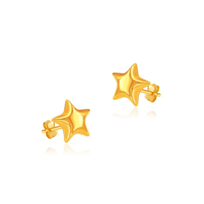 SK 916 STAR STUD GOLD EARRINGS for women