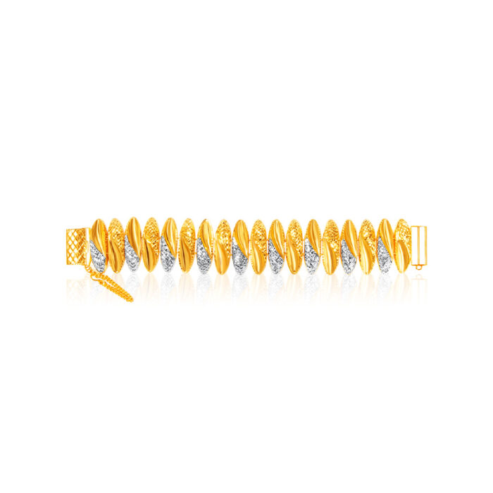 ORO Amare gelang emas 916 pulut dakap - Pulut Dakap Bracelet in 916 Gold