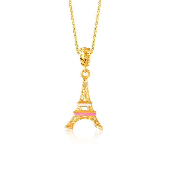 Loket Emas 916 - ORO Amare 916 Romance in Paris Gold Pendant