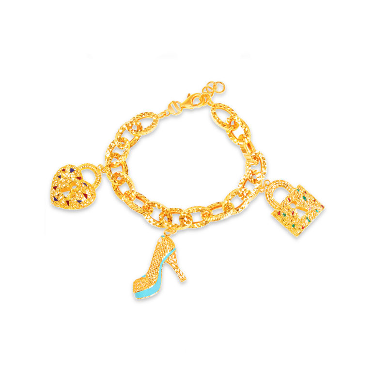 SK Oro Amare 916 Fancy Romance Bracelet