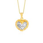 Loket Emas 916 - ORO Amare Loket Emas 916 Classic Heart Coeur Gold Pendant