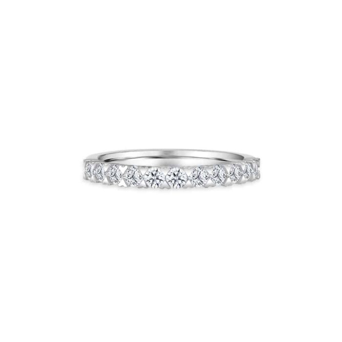 SK JEWELLERY Eternal Bliss 14k White Gold Diamond Wedding Ring for women