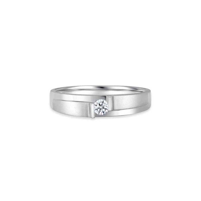 Momento My One True Love 18k white gold diamond Wedding Ring for women