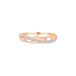 MOMENTO LOVE PASSAGE with a glossy finish with a row of diamonds WEDDING RINGS