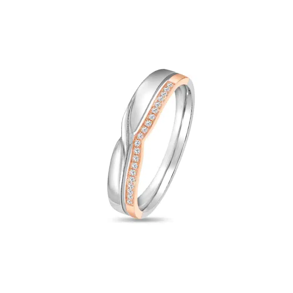 MOMENTO DUO-TONE INFINITY inspired by the meaning of love WEDDING BAND