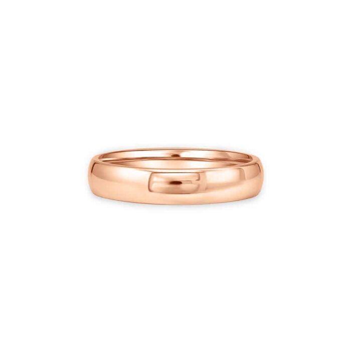 Jill Rene Classic 14k Rose Gold wedding ring for men