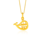 SK Jewellery Whale-thy Abacus 999 Pure Gold Pendant