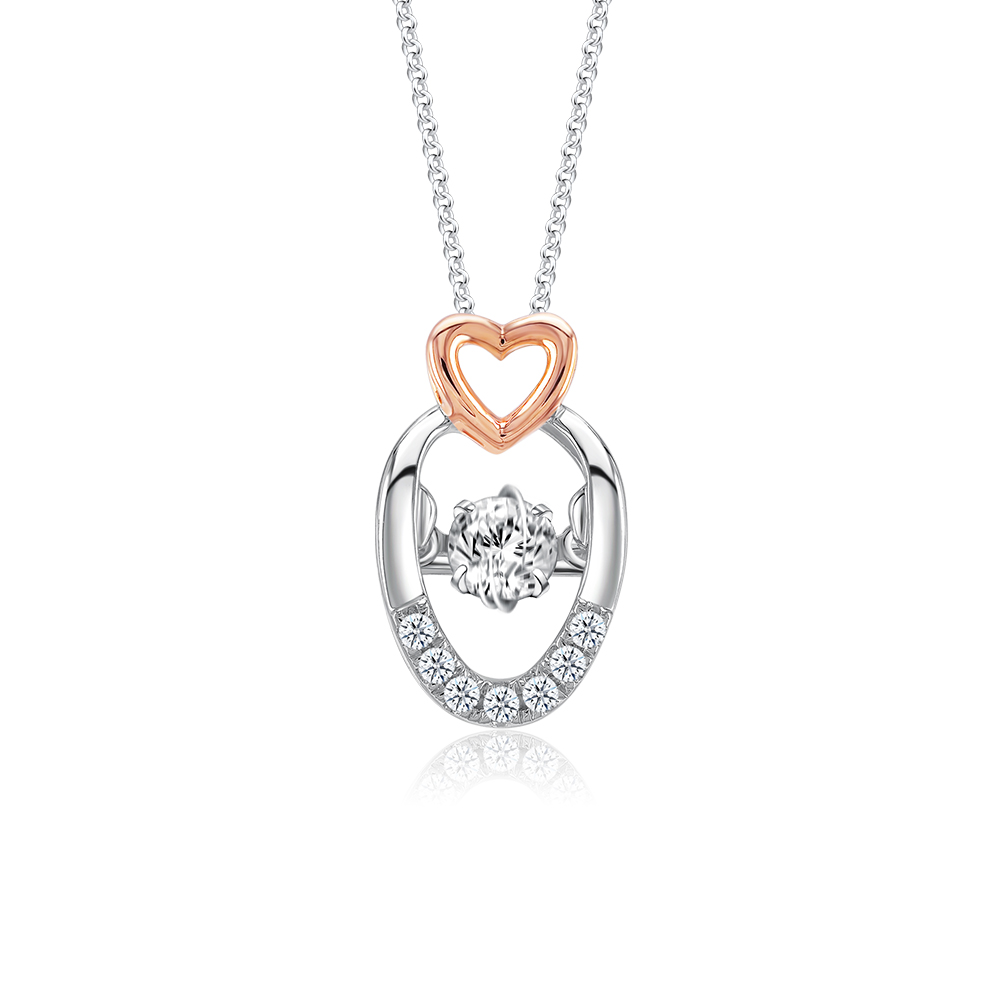 Starlett Love Nest Diamond Pendant with Chain | SK Jewellery