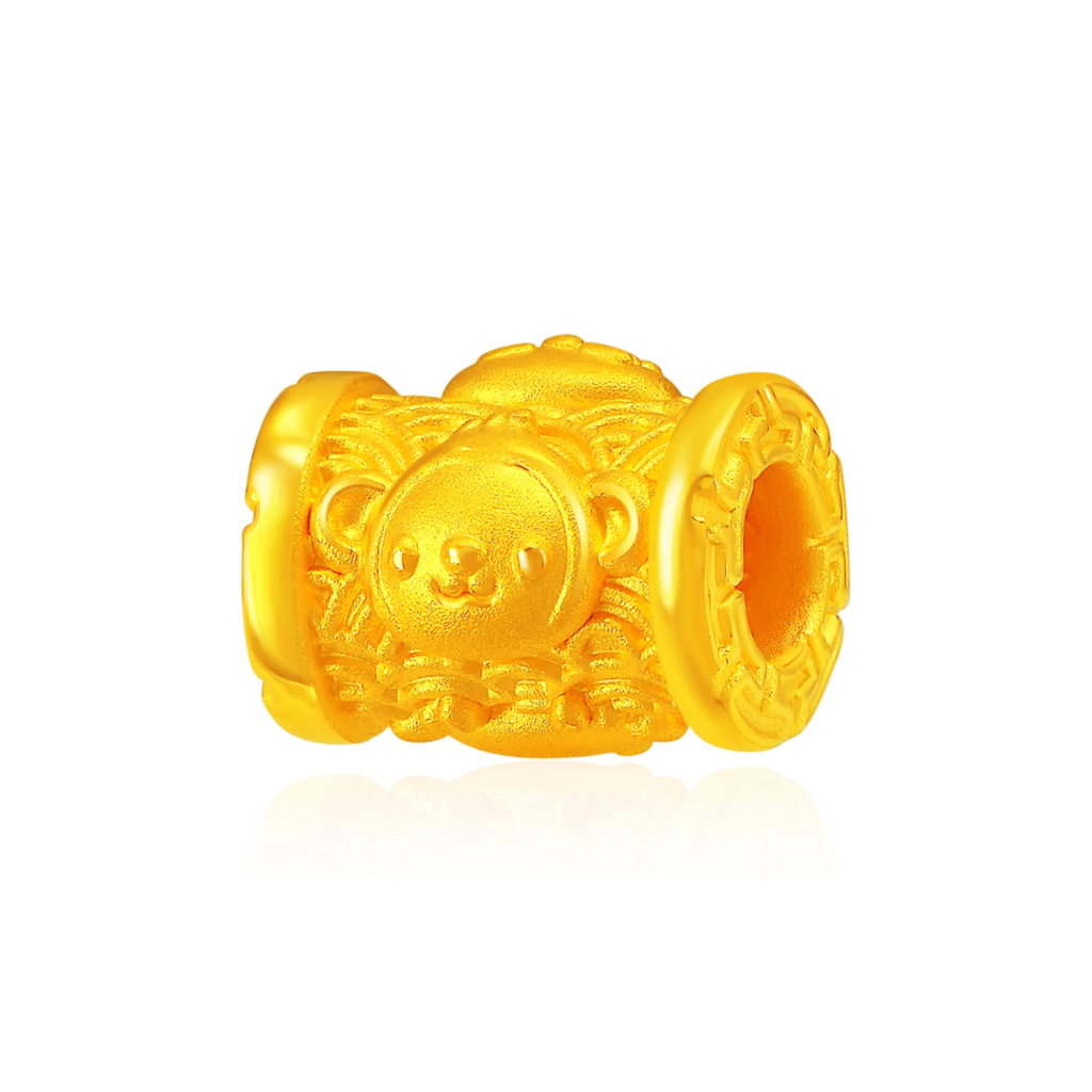 SK Jewellery Lucky Zodiac 999 pure gold bracelet charm - Chinese Zodiac Animal Monkey