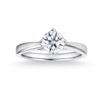 SK JEWELLERY STAR CARAT CLASSIC 14K White Gold Diamond Ring 4 Claw Setting with lab grown diamond
