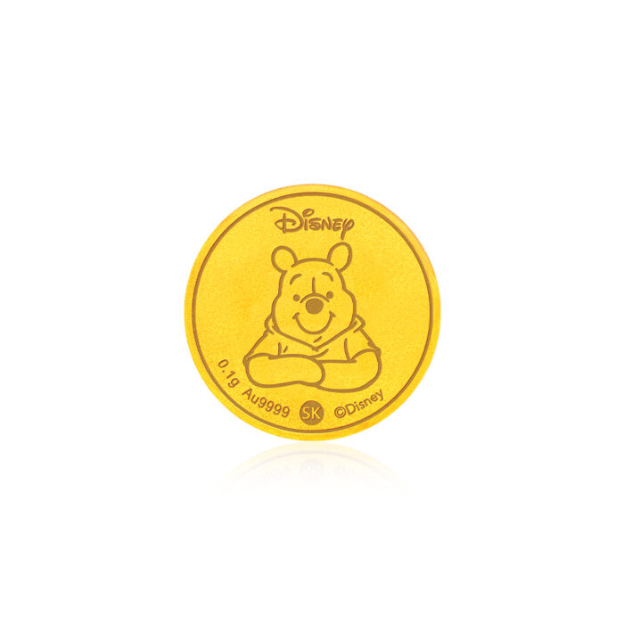 Winnie The Pooh 999 Pure Gold Coin 0.1G