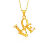 SK 916 LOVE SIGN PENDANT & NECKLACES FOR WOMEN