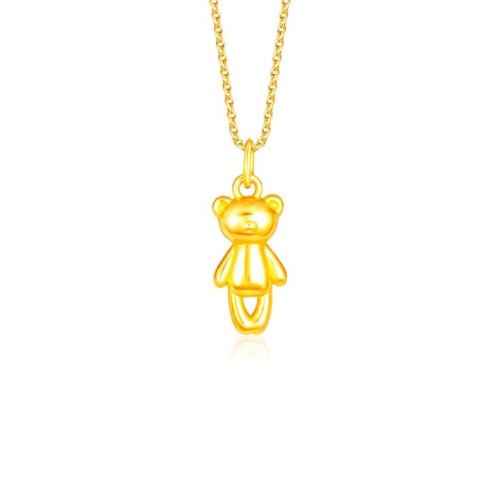 SK Jewellery Beau Bear 999 Pure Gold Pendant