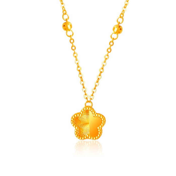 SK 916 Diviscent Bloom Gold Necklace