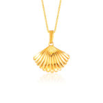 SK 916 Gold Seashell Pendant