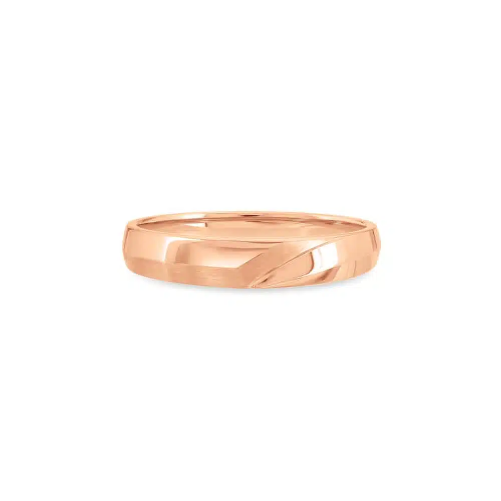 MOMENTO classic and timeless design rose gold WEDDING BAND