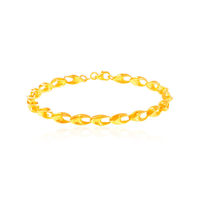 SK Oro Amare Bedazzling Gold Bracelet - Rantai tangan Emas 916