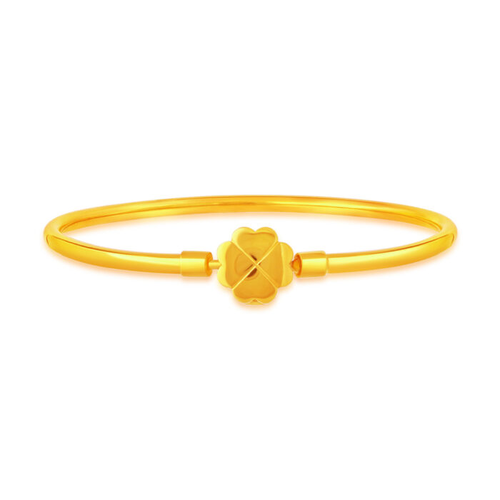 SK 916 CLASSIC CLOVER 916 GOLD BANGLE