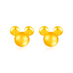 ICONIC 3D DISNEY MICKEY MOUSE 999 PURE GOLD EARRING for women