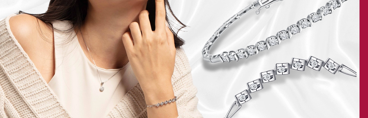 Shop Diamond Tennis Bracelet - Round Setting | Jacque Fine Jewellery