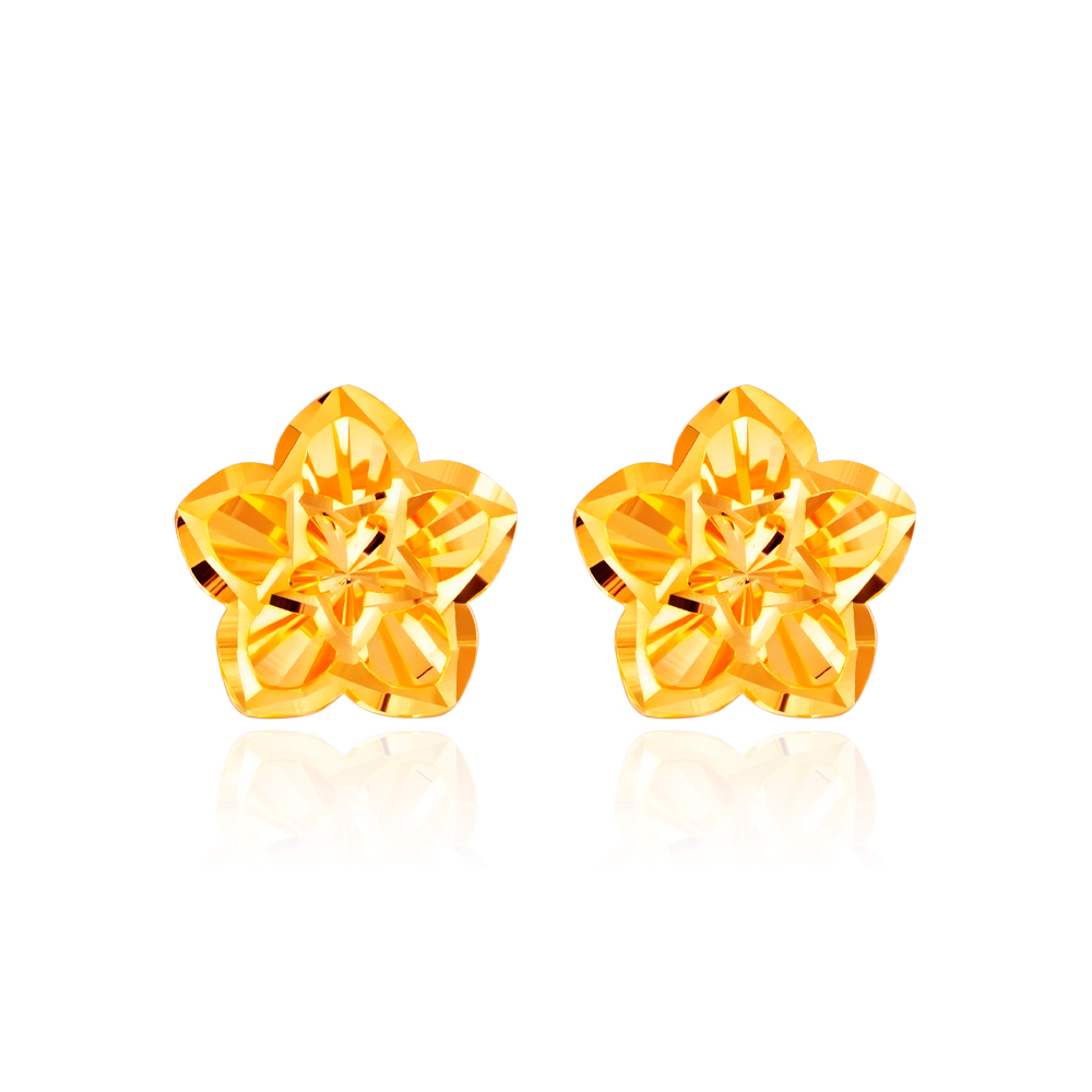 Showroom of 916 gold rhodium caster work design earring | Jewelxy - 199892