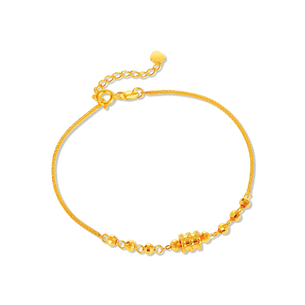 SK 916 Barrel of Fortune Gold Bracelet | SK Jewellery