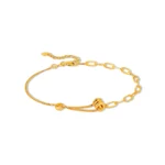 SK 916 Charmed Fortune Medley 916 Gold Bracelet for women