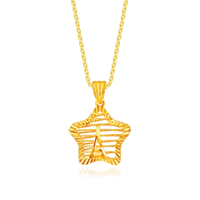 SK 916 PARIS BY STARLIGHT GOLD PENDANT & NECKLACES FOR WOMEN