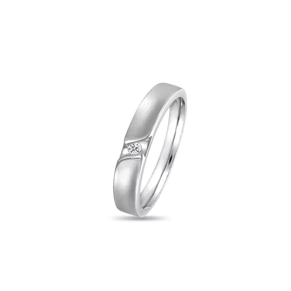 MOMENTO DEVOTION to start the new chapter of your life WHITE GOLD WEDDING BAND
