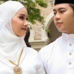 Pengantin Lelaki dan Perempuan dengan Barang Kemas menurut Adat Perkahwinan Melayu