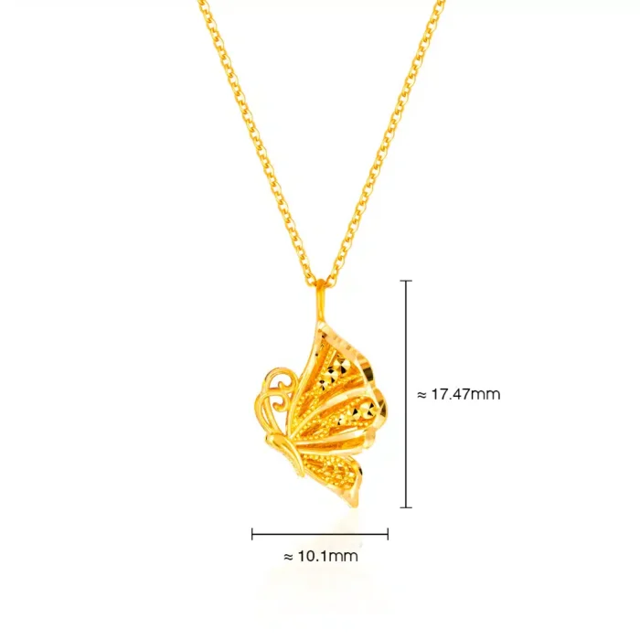 SK 916 CARIA GOLD PENDANT & NECKLACE FOR WOMEN