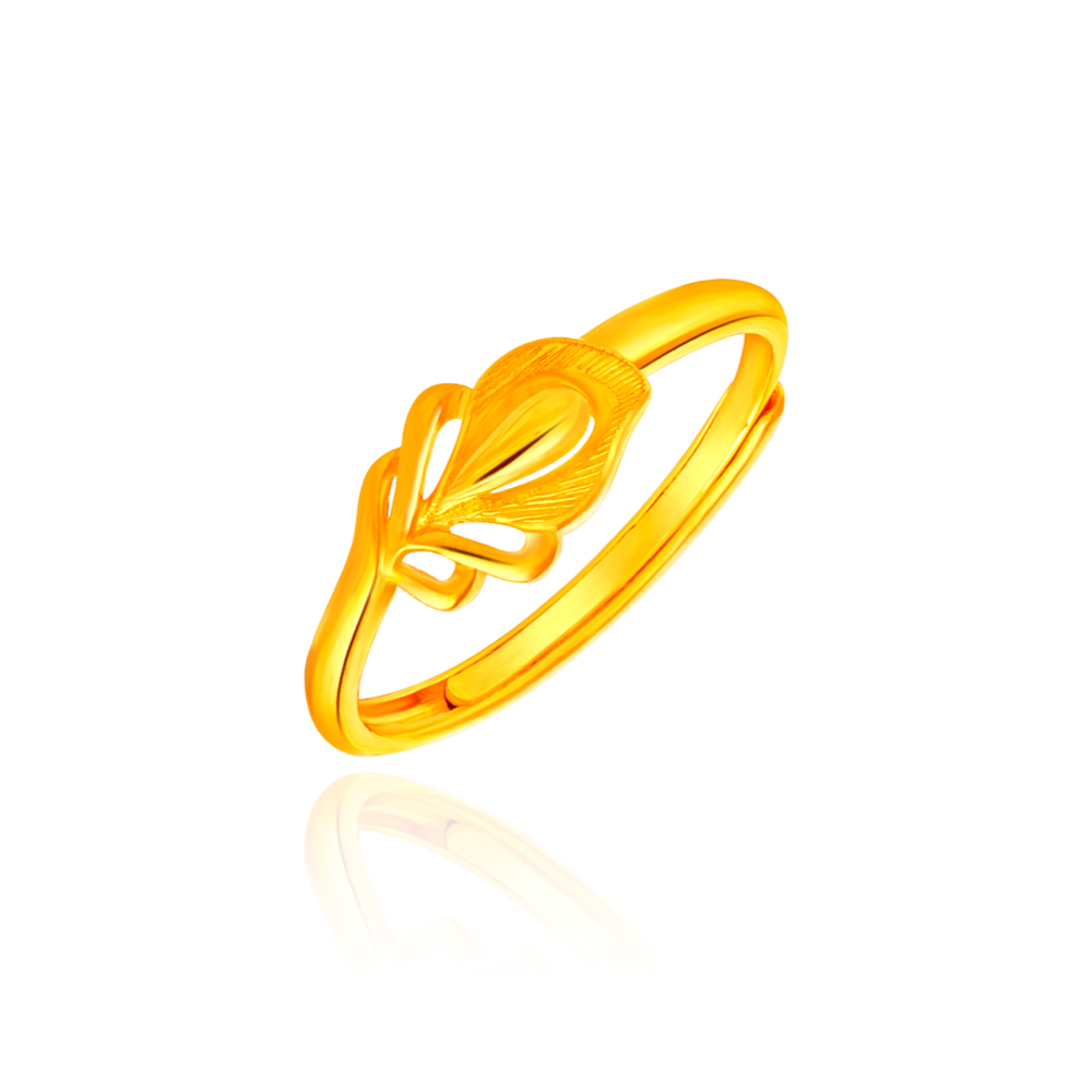 999 Pure Gold Wing Tip Ring | SK Jewellery