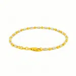SK BRACELET FOR WOMEN TIDAL GLITZ features oblong shaped beads with wave textures