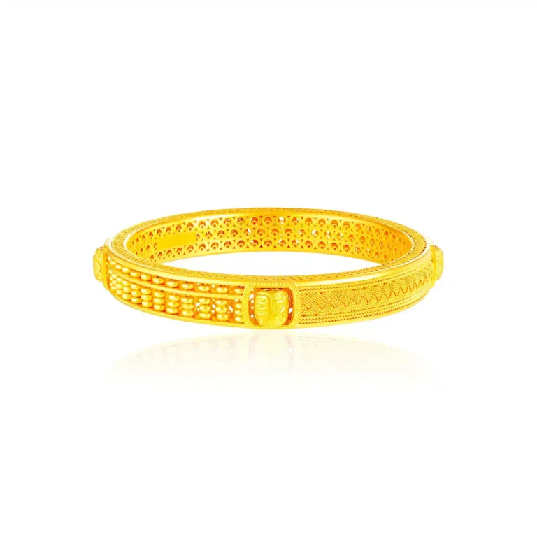 Gold Legacy Abacus Rope 999 Pure Gold Bangle