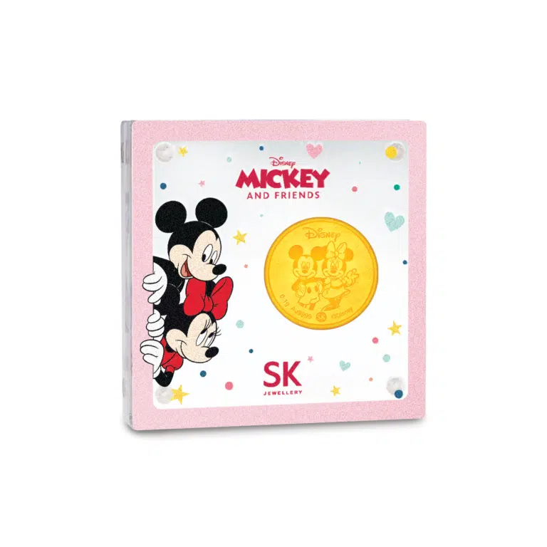 Mickey and Minnie Disney 999 Pure Gold Coin