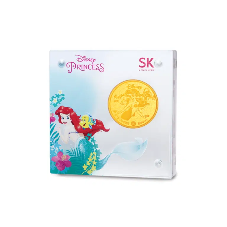 Disney Princess Ariel 999 Pure Gold Coin